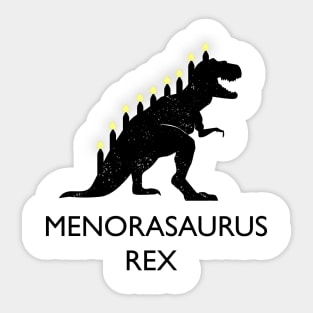 Menorasaurus Rex Funny Hanukkah Joke Sticker